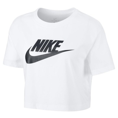 Tricou alb pentru femei Nike W NSW TEE ESSNTL CRP ICN FTRA BV6175-100