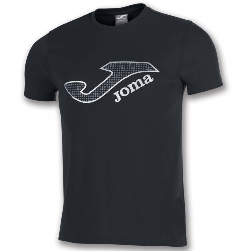 Tricou negru bumbac logo  JOMA MARSELLA  100914.100