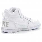 Pantofi sport albi pentru copii NIKE COURT BOROUGH MID PSV 870026-100